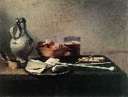 Tobacco Pipes and a Brazier dfg, CLAESZ, Pieter